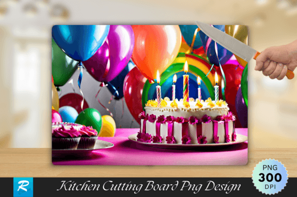 Birthday Cutting Board PNG: Crafts & Graphics