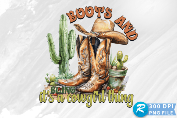 Boots and Bling PNG: Graphics for Crafts & Branding
