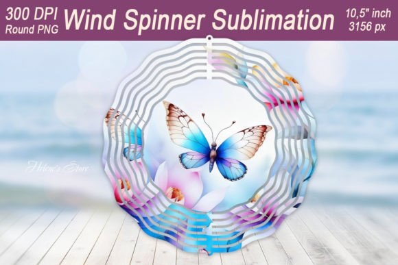 Butterfly Floral Wind Spinner: Crafts & Graphics
