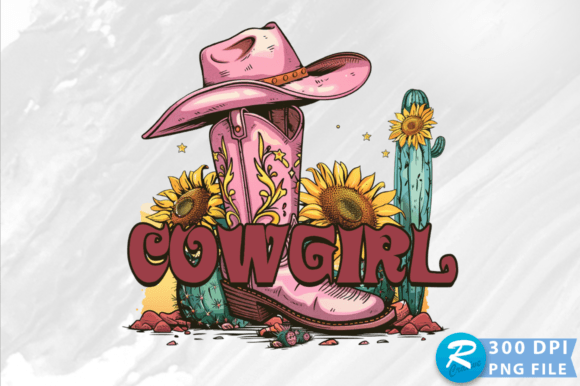 Cowgirl PNG Design for Crafts and Graphics Review