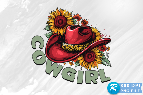 Cowgirl PNG Design: Graphics for Crafts & Brands