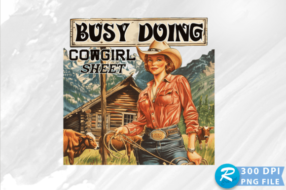 Cowgirl Sheet Graphics for Crafts & Blogs
