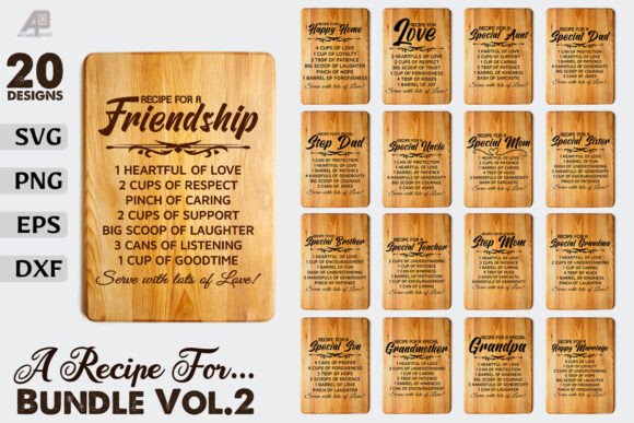 Family Recipe Quotes: Graphics for Crafts & Gifts